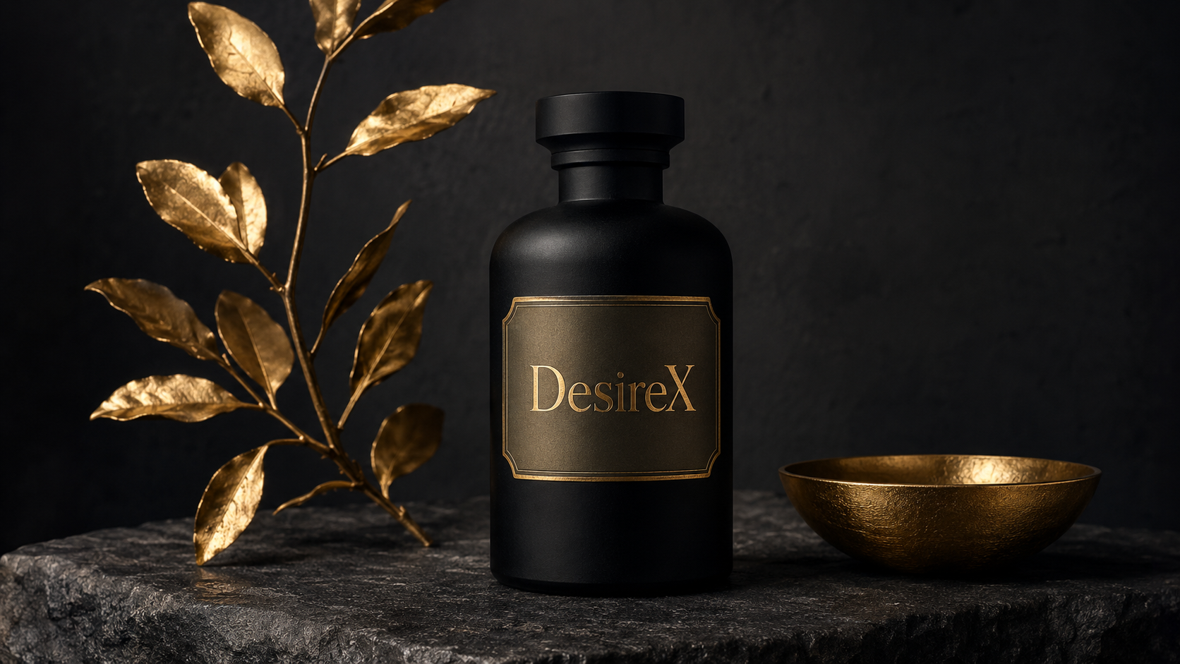 DesireX fragrance bottle and packaging